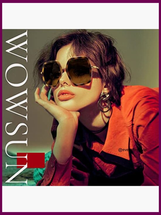 Oversized Hexagon Sunglasses with UV400 Protection Gradient Lens main image 7